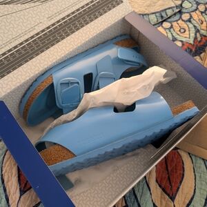 Birkenstock Milano Light Blue Sandals Nwt